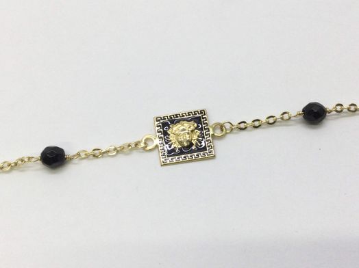 pulsera oro 18k con onix 