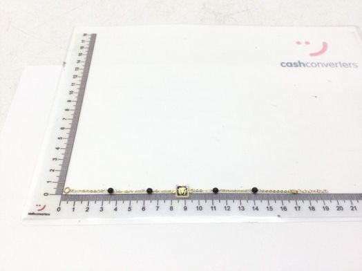 pulsera oro 18k con onix 