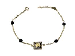 pulsera oro 18k con onix 