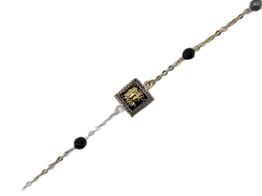 pulsera oro 18k con onix 