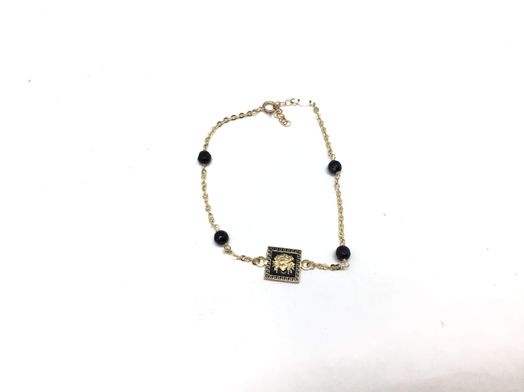 pulsera oro 18k con onix 