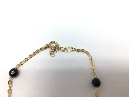 pulsera oro 18k con onix 