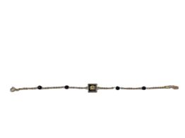pulsera oro 18k con onix 