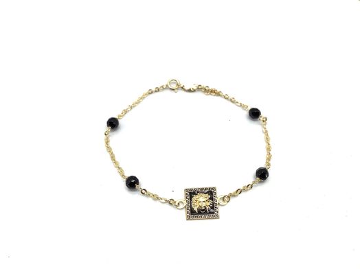 pulsera oro 18k con onix 