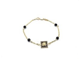 pulsera oro 18k con onix 