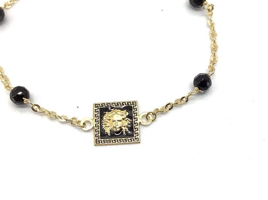 pulsera oro 18k con onix 