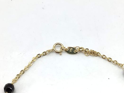 pulsera oro 18k con onix 