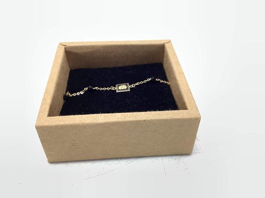 pulsera oro 18k con onix 