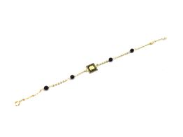 pulsera oro 18k con onix 