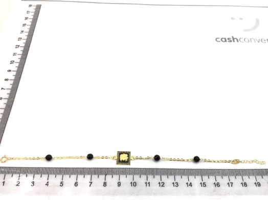 pulsera oro 18k con onix 