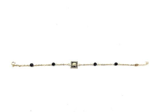 pulsera oro 18k con onix 