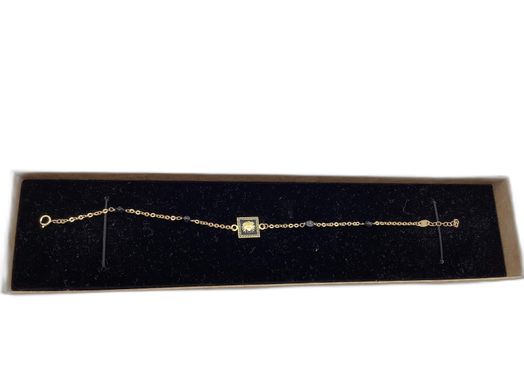 pulsera oro 18k con onix 