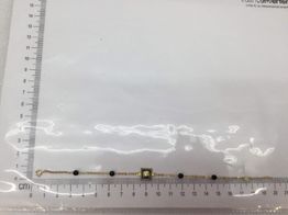 pulsera oro 18k con onix 