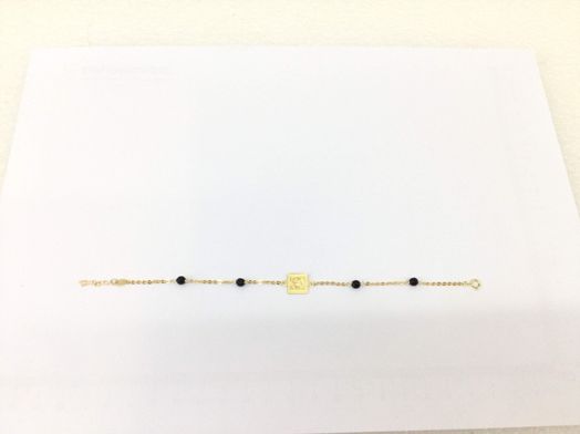 pulsera oro 18k con onix 