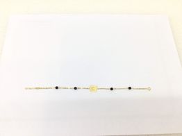 pulsera oro 18k con onix 