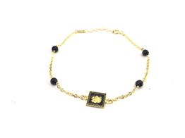 pulsera oro 18k con onix 