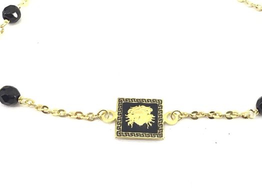 pulsera oro 18k con onix 