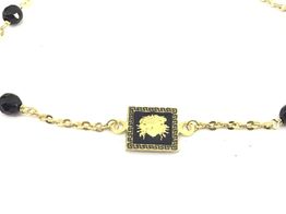 pulsera oro 18k con onix 