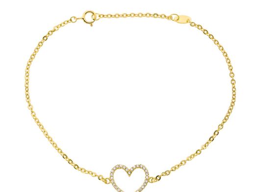 pulsera oro 18k con circonita 