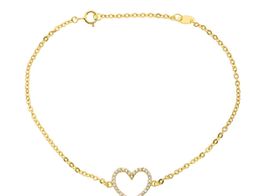 pulsera oro 18k con circonita 