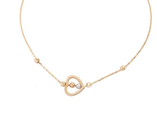 pulsera oro 18k con circonita 