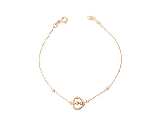 pulsera oro 18k con circonita 