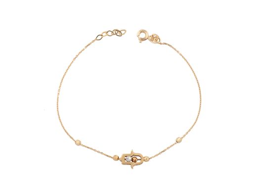 pulsera oro 18k con circonita 