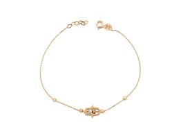 pulsera oro 18k con circonita 
