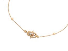 pulsera oro 18k con circonita 