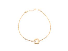 pulsera oro 18k con circonita 