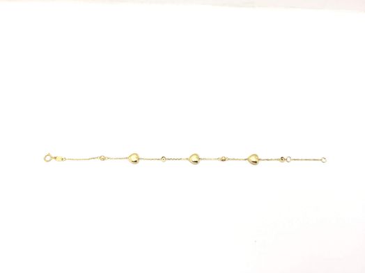 pulsera oro 18k con circonita 