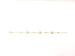 pulsera oro 18k con circonita 