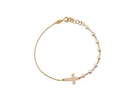 pulsera oro 18k con circonita 