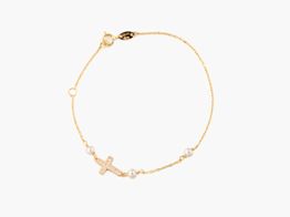 pulsera oro 18k con circonita 