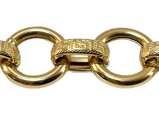 pulseira ouro 18k con sem pedra 