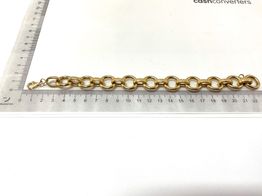 pulseira ouro 18k con sem pedra 