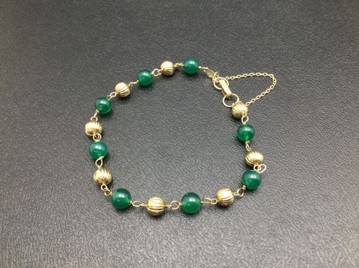 pulsera oro 18k con circonita 