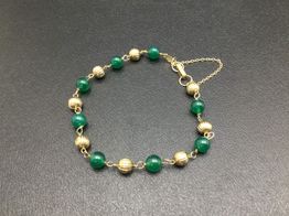 pulsera oro 18k con circonita 