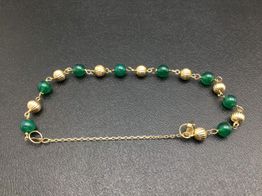 pulsera oro 18k con circonita 