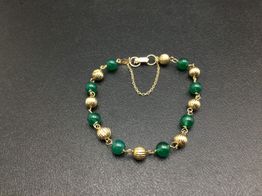 pulsera oro 18k con circonita 