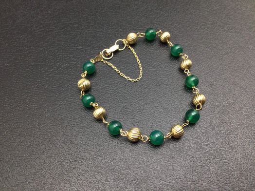 pulsera oro 18k con circonita 