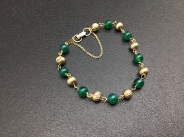 pulsera oro 18k con circonita 