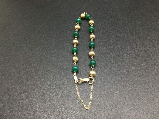 pulsera oro 18k con circonita 