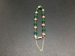 pulsera oro 18k con circonita 