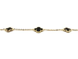 pulsera oro 18k con onix 