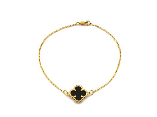 pulsera oro 18k con onix 