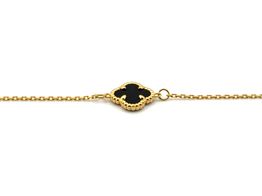 pulsera oro 18k con onix 