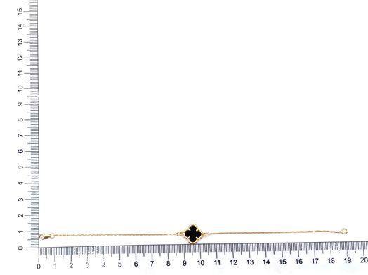 pulsera oro 18k con onix 