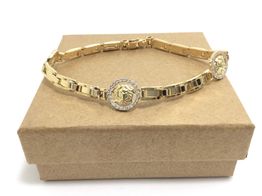 pulsera oro 18k con circonita 