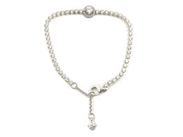 pulseira prata 925mm com pedra con circonita 